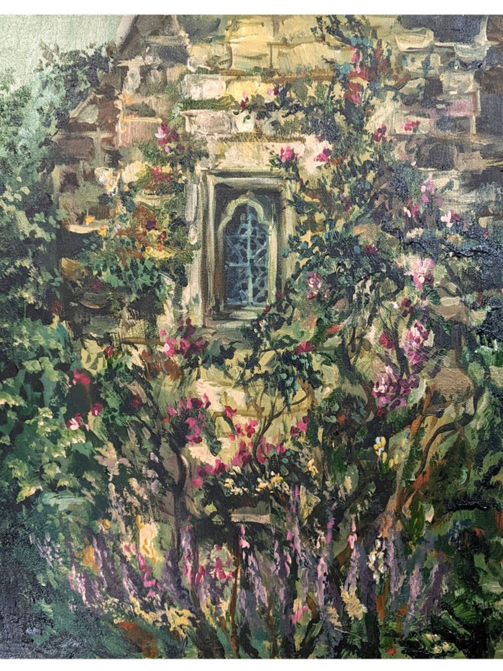 Secret Window -  original oil painting on canvas